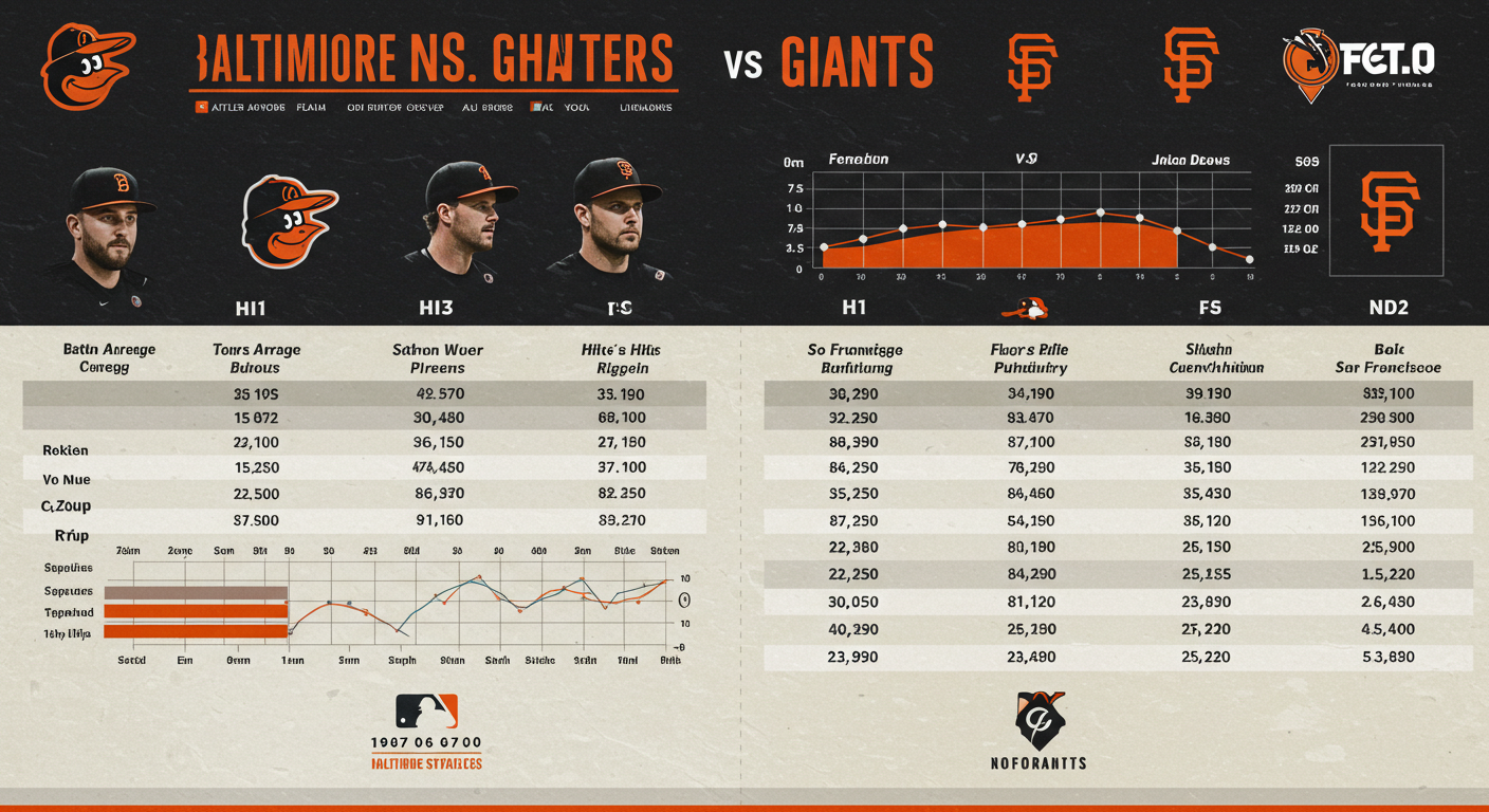 Baltimore Orioles vs San Francisco Giants Match Player Stats