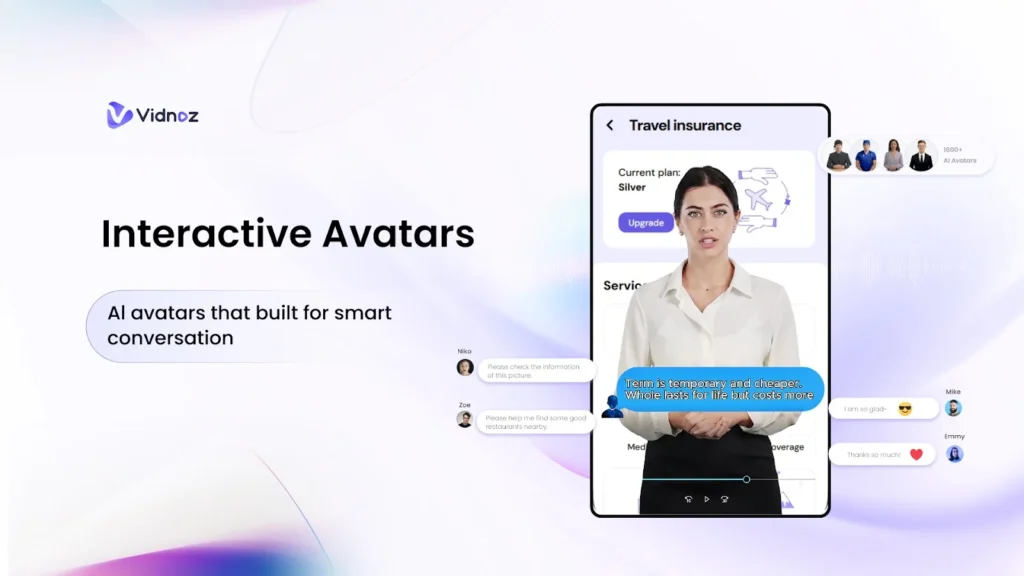 Vidnoz Interactive Avatar: Make Business 10x More Efficient