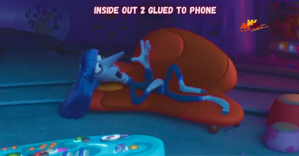 Inside Out 2 glued to phone