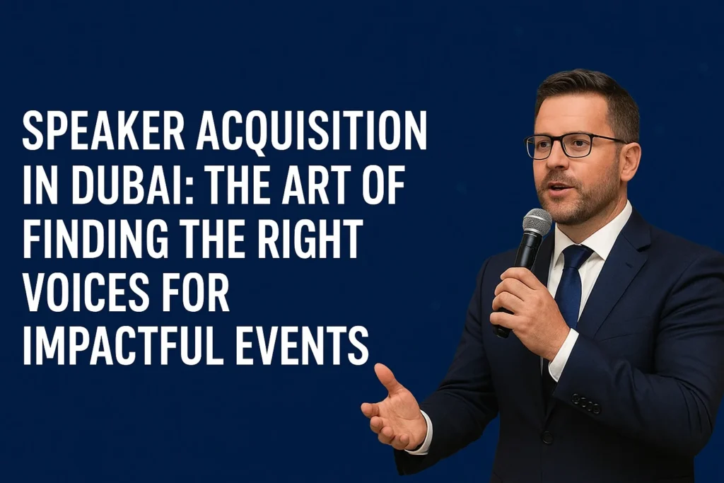 Speaker Acquisition in Dubai