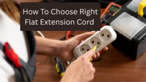 Flat extension cord