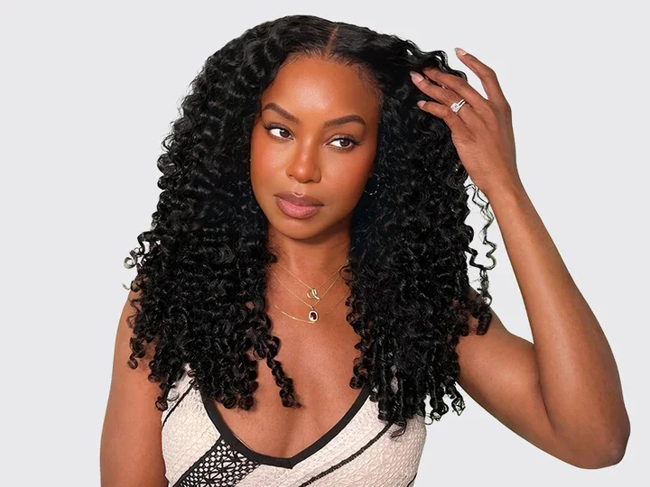 Half Hair Wigs Human Hair