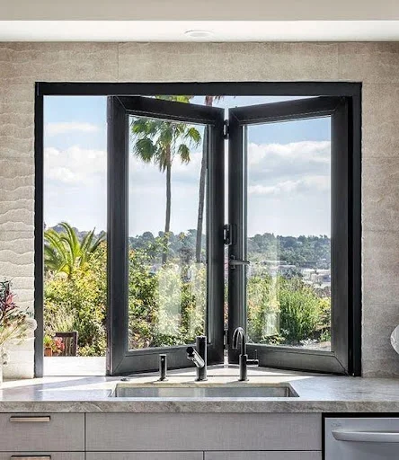 Bi-fold kitchen window ideas