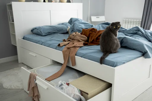 Solid Wood Storage Beds
